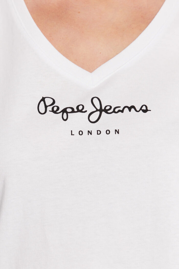T-shirt Pepe Jeans WENDY V NECK Bianco