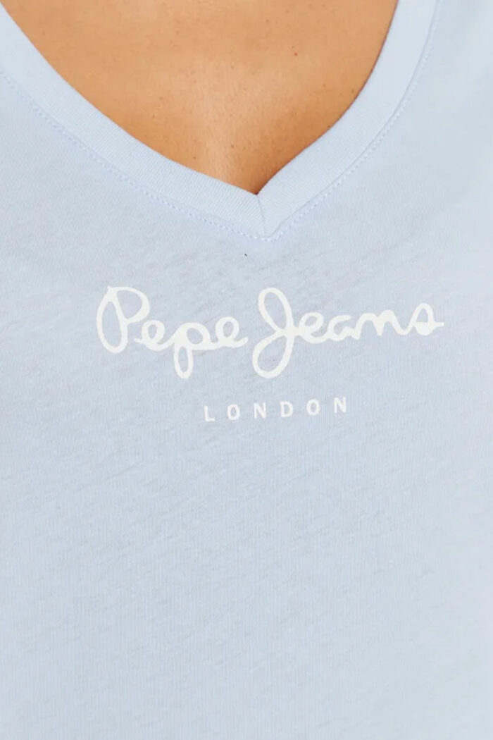 T-shirt Pepe Jeans WENDY V NECK Celeste