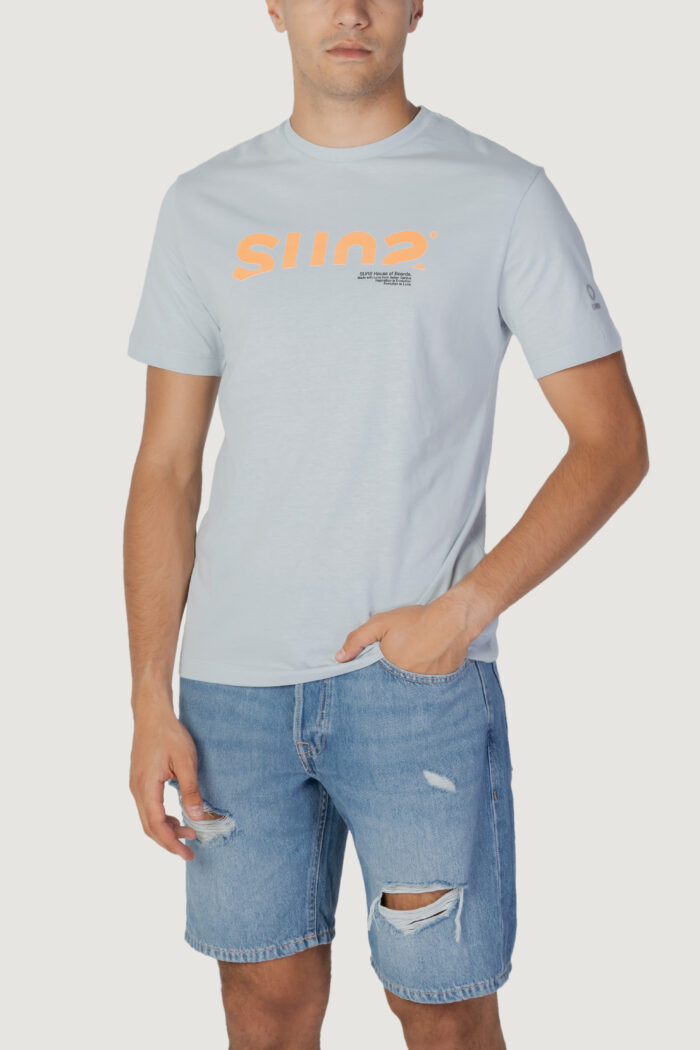 T-shirt Suns PAOLO SUNS MOON Grigio Chiaro