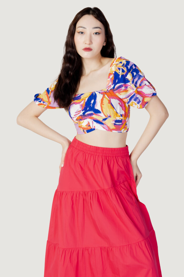 Top Only ONLNOVA LIFE S/S GEORGIA TOP AOP PTM Giallo