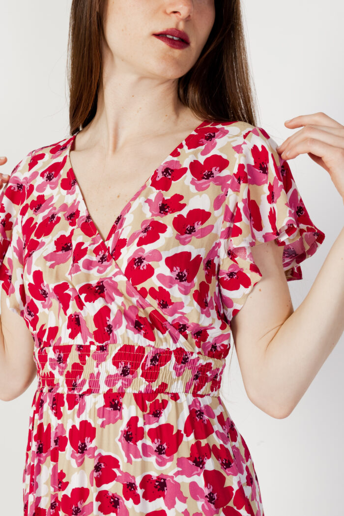 Vestito corto Jacqueline De Yong JDYSTAR MACY LIFE S/S WVN Rosso