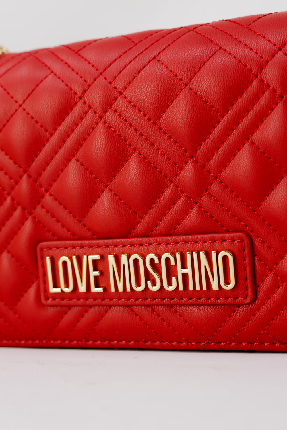 Borsa Love Moschino LOGO PICCOLO QUILTED PU Rosso - Foto 2