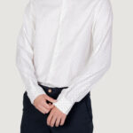 Camicia manica lunga Calvin Klein STRUCTURE PRINT SLIM Bianco - Foto 1