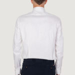 Camicia manica lunga Calvin Klein STRUCTURE PRINT SLIM Bianco - Foto 4