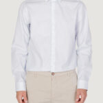 Camicia manica lunga Calvin Klein STRUCTURE SLIM Celeste - Foto 1