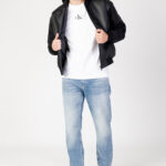 Giubbotto Calvin Klein Jeans FAUX LEATHER BOMBER Nero - Foto 2