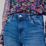 Jeans mom Guess SEXY STRAIGHT Denim chiaro - Foto 2