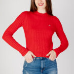 Maglione Tommy Hilfiger Jeans TJW BXY RIB SWEATER Rosso - Foto 1
