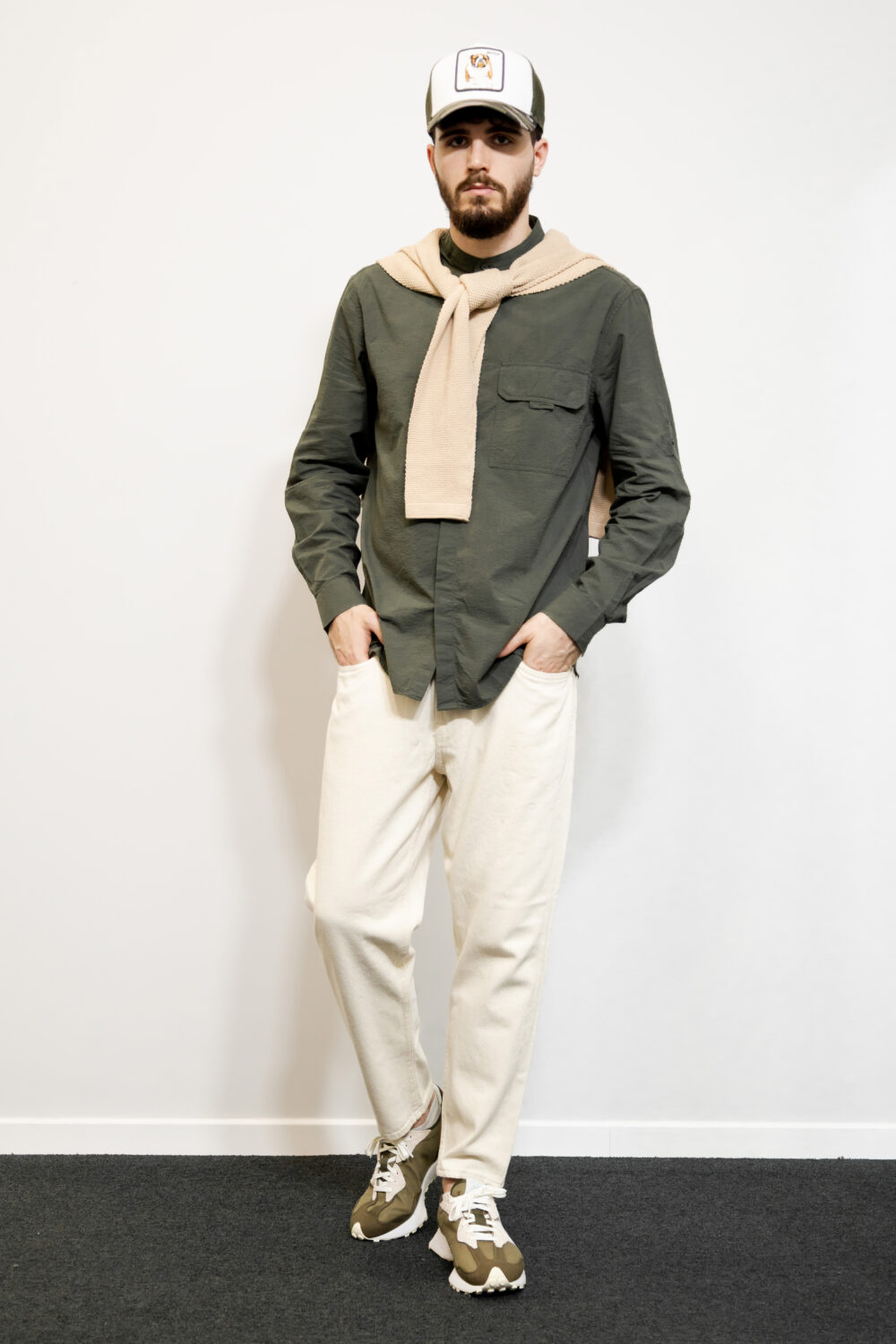 OUTFIT UOMO LOOSE FIT MILITARE #8361 - Foto 4