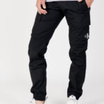 Pantaloni Calvin Klein Jeans SKINNY WASHED CARGO Nero - Foto 1