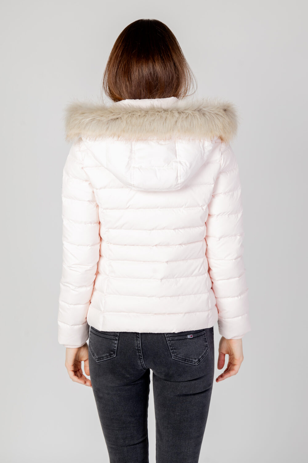 Piumino Tommy Hilfiger Jeans TJW BASIC HOODED Rosa Cipria - Foto 3