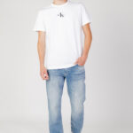 T-shirt Calvin Klein Jeans MONOLOGO REGULAR TEE Bianco - Foto 3
