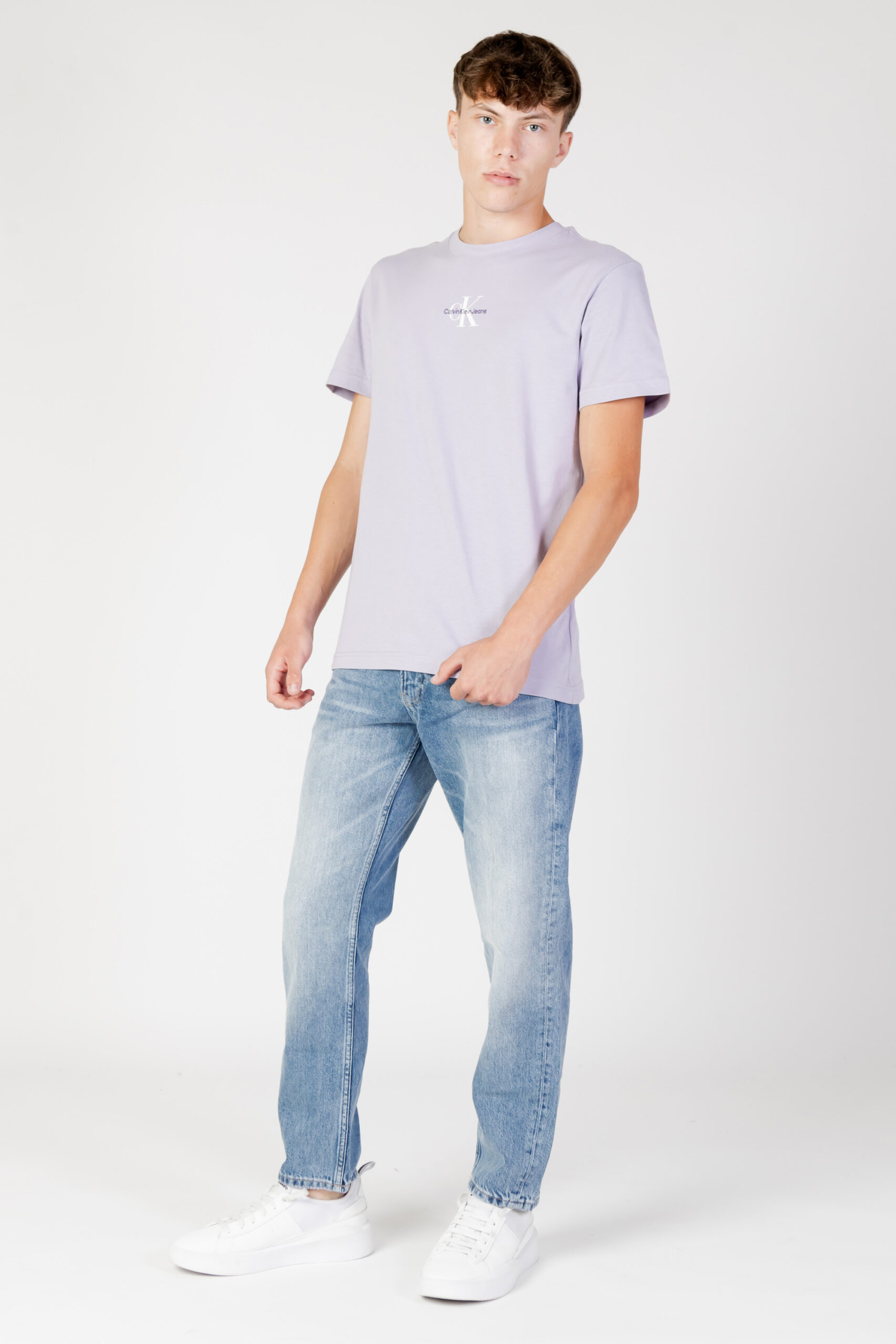 Goccia REGULAR Lilla T-shirt | Calvin Klein MONOLOGO Shop