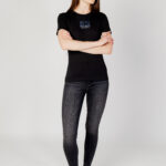 T-shirt Calvin Klein Jeans PRINTED BOX SLIM TEE Nero - Foto 4