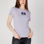 T-shirt Calvin Klein Jeans PRINTED BOX SLIM TEE Viola - Foto 1