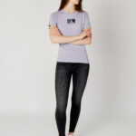 T-shirt Calvin Klein Jeans PRINTED BOX Viola - Foto 5