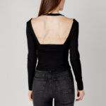 T-shirt manica lunga Calvin Klein Jeans DOUBLE LAYER MILANO Nero - Foto 5