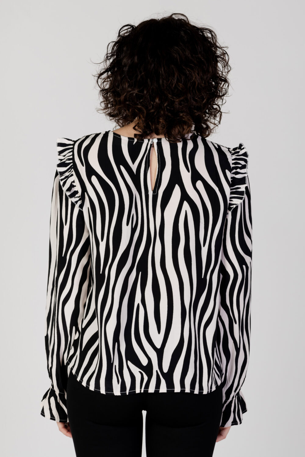Bluse manica lunga Vila Clothes VIFINI O-NECK L/S TOP - NOOS Bianco - Foto 4