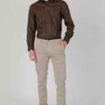 Camicia manica lunga Antony Morato NAPOLI SLIM FIT IN TESSUTO Marrone - Foto 3