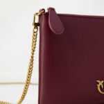 Pochette Pinko CLASSIC FLAT LOVE SIMPLY Bordeaux - Foto 5