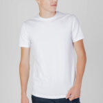 T-shirt Armani Exchange LOGO PICCOLO Bianco - Foto 1