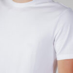 T-shirt Armani Exchange LOGO PICCOLO Bianco - Foto 2