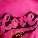T-shirt Desigual LOVE Fuxia - Foto 3