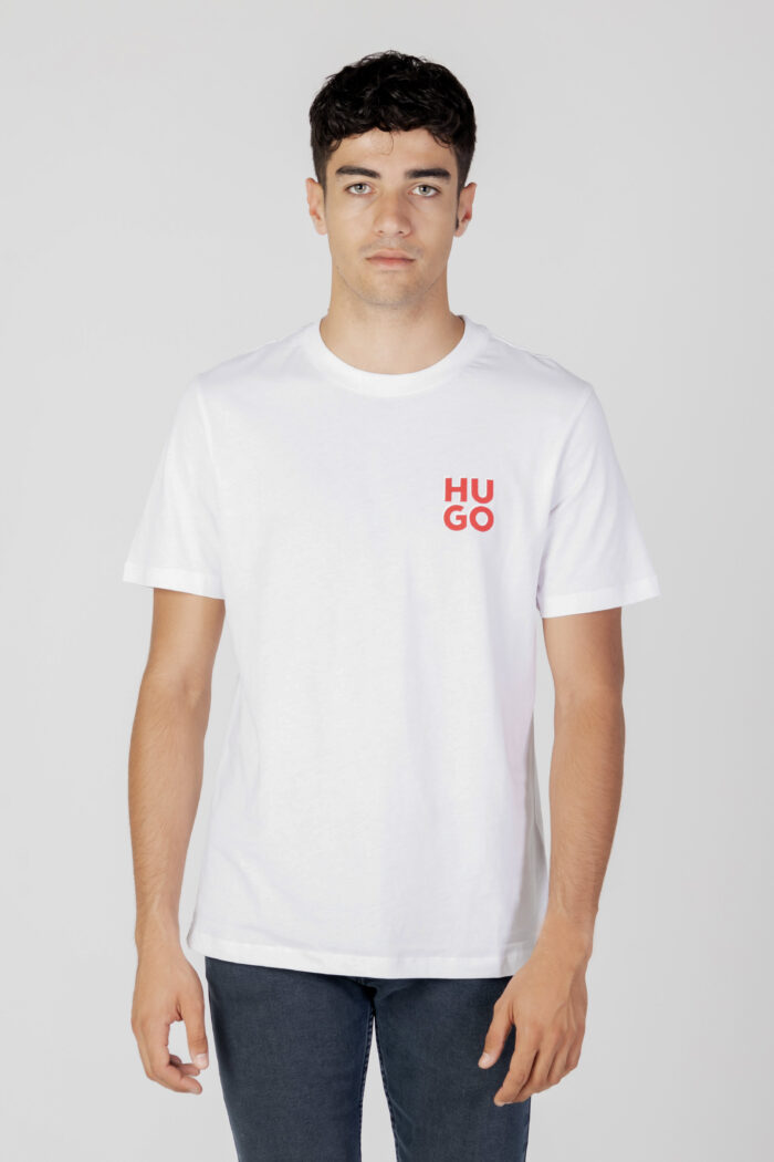 T-shirt Hugo Dimento Bianco - Foto 1