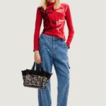 Borsa Desigual BOLS_LETTERING GUIMAR MINI Nero - Foto 1