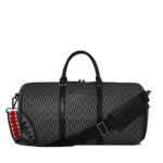 Borsone Sprayground SPLIT INFINITY CHECK LARGE DUFFLE Grigio - Foto 3