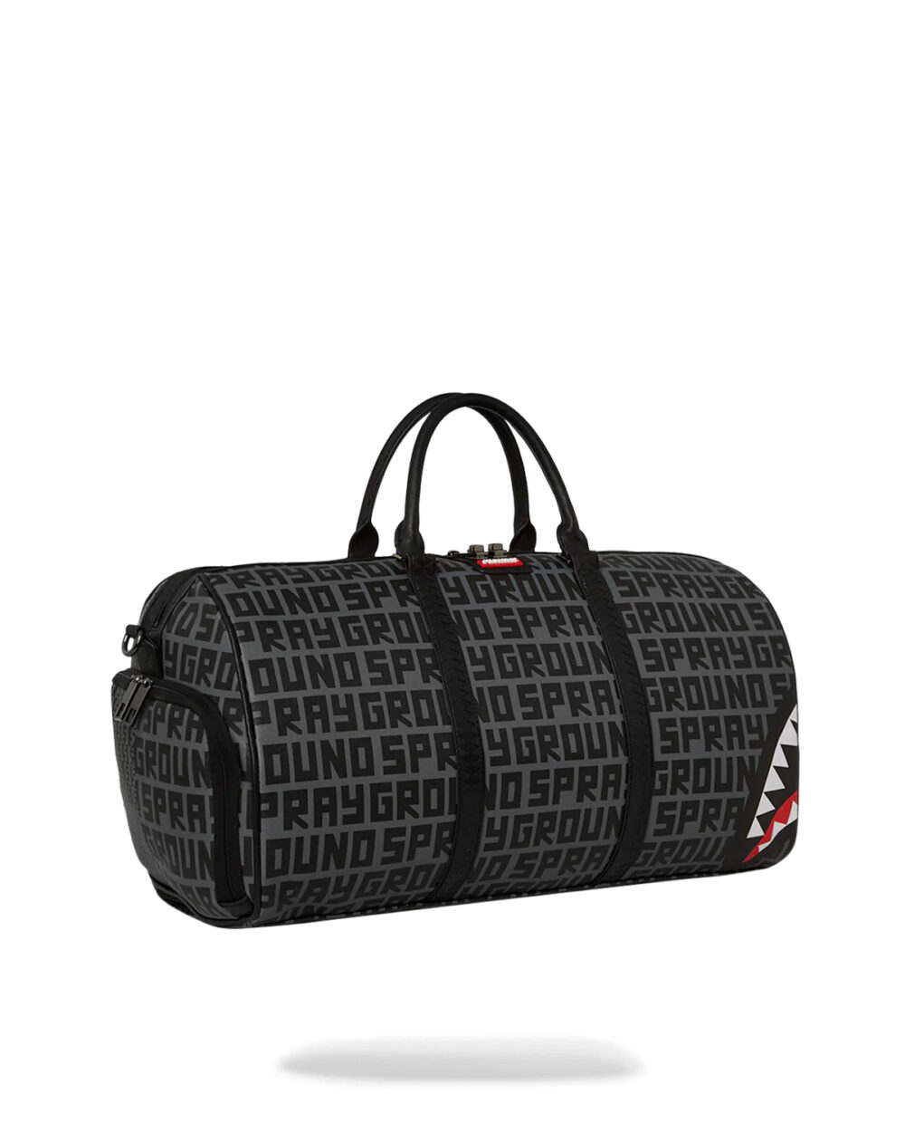 Borsone Sprayground SPLIT INFINITY CHECK LARGE DUFFLE Grigio - Foto 5