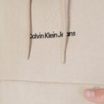 Felpa con cappuccio Calvin Klein Jeans INSTITUTIONAL HOODIE Beige - Foto 3