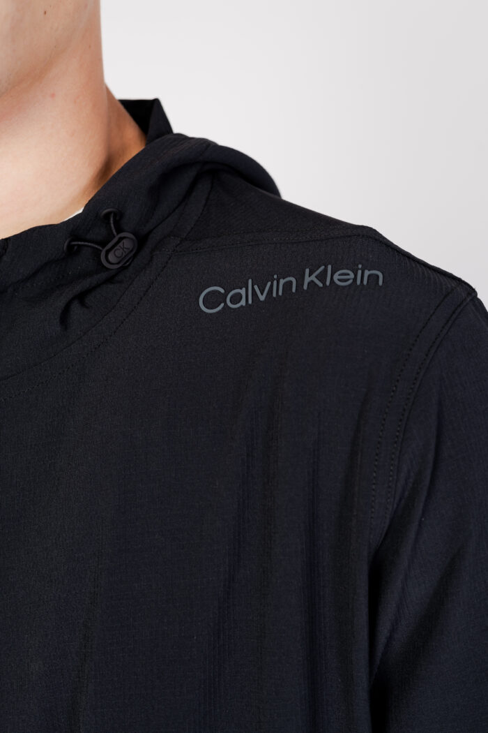Felpa con cappuccio Calvin Klein Sport WO – WIND JACKET Nero