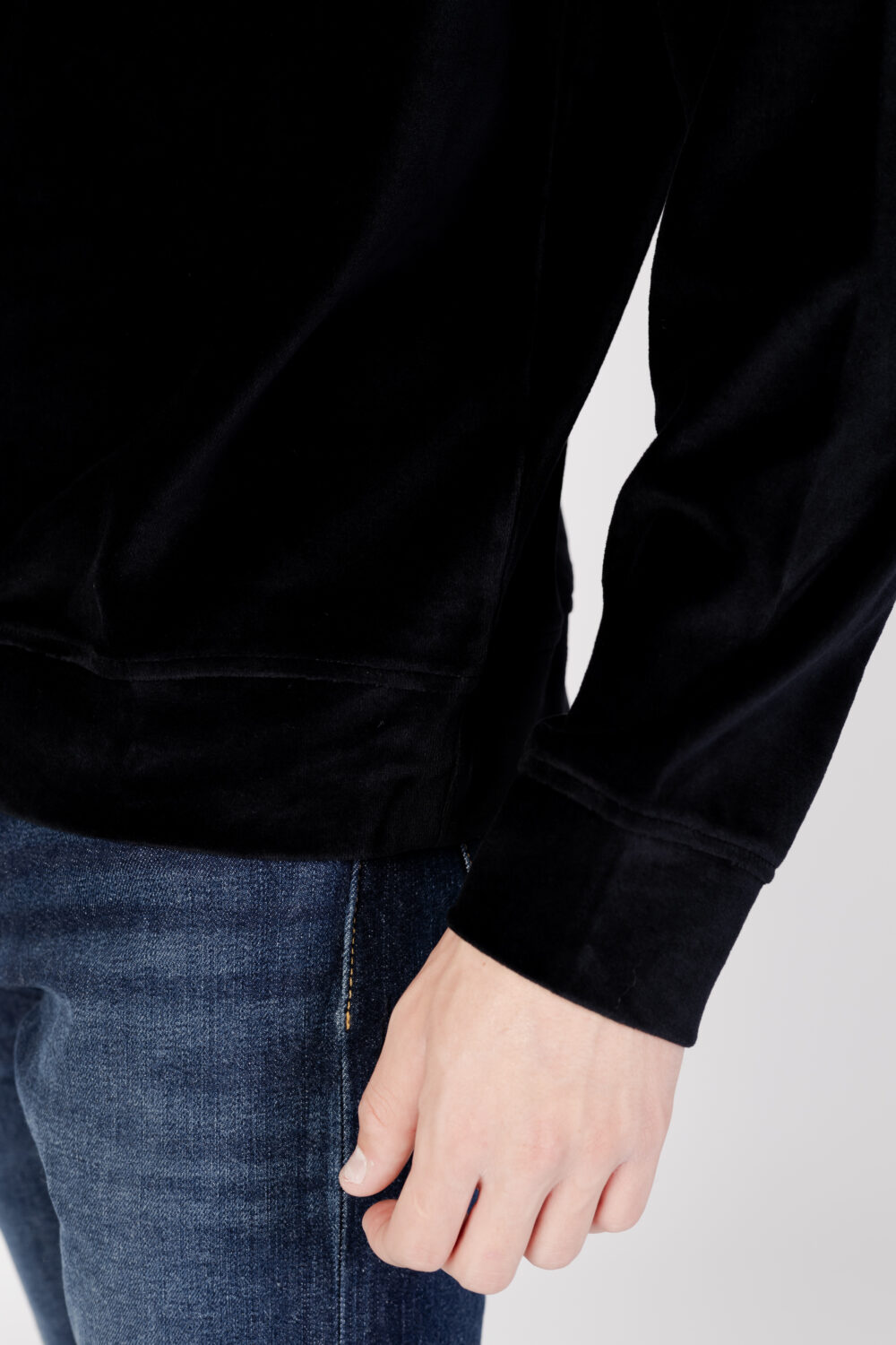 Felpa senza cappuccio Armani Exchange  Nero - Foto 3