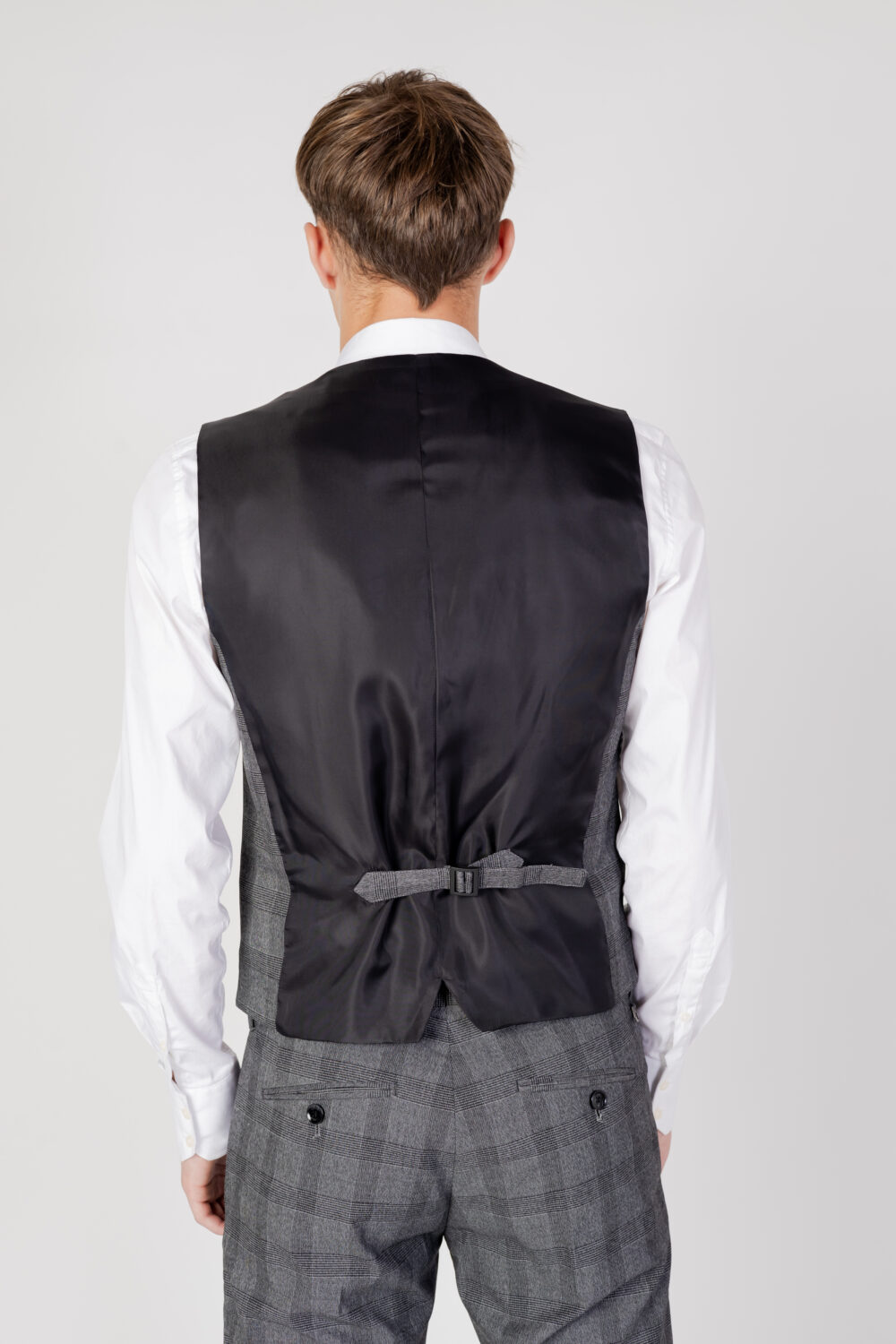 Gilet da completo Antony Morato SLIM FIT IN TESSUTO MISTO Nero - Foto 4