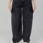 Jeans baggy Only ONLPERNILLE HW CARGO JOGGER DNM CRO Nero - Foto 1