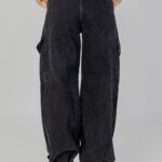 Jeans baggy Only ONLPERNILLE HW CARGO JOGGER DNM CRO Nero - Foto 4