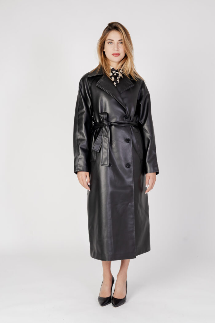 Parka Only ONLSOFIA FAUX LEATHER TRENCHCOAT CC OTW Nero