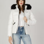 Piumino Calvin Klein Jeans FAUX FUR HOODED FITT Bianco - Foto 1