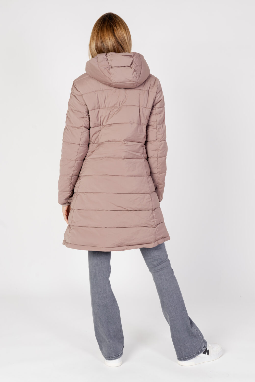Piumino Guess Active ALETA LONG PUFFER JACKET Terra - Fango - Foto 4