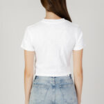 T-shirt Calvin Klein Jeans BADGE RIB SHORT SLEE Bianco - Foto 5