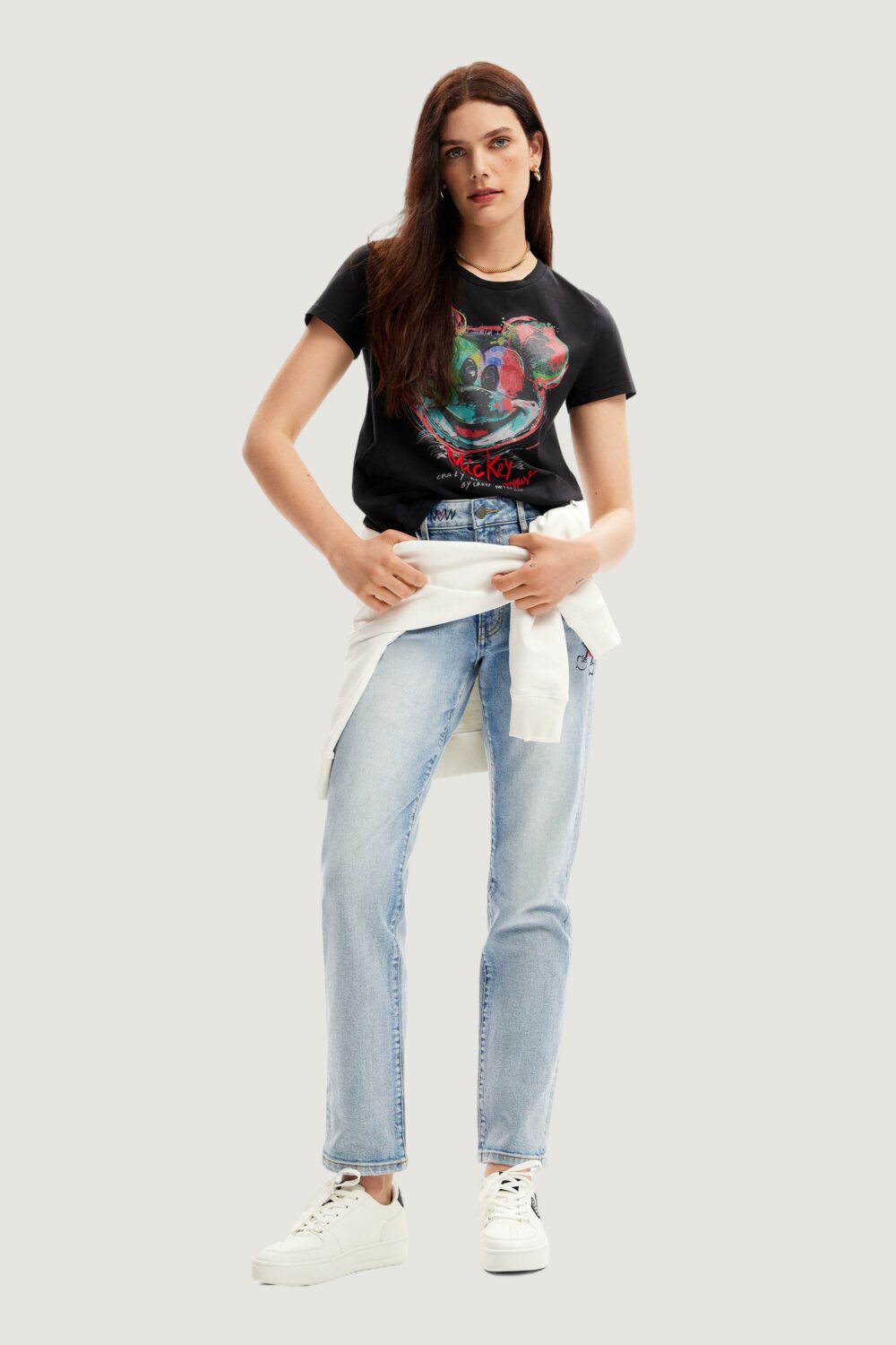 T-shirt Desigual MICKEY ARTY Nero - Foto 3