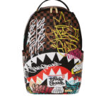 Zaino Sprayground TAGGED UP SHARKS IN PARIS BACKPACK Marrone - Foto 1