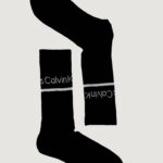 Calzini Lunghi Calvin Klein CKJ MEN SOCK 4P LOGO STRI Nero - Foto 3