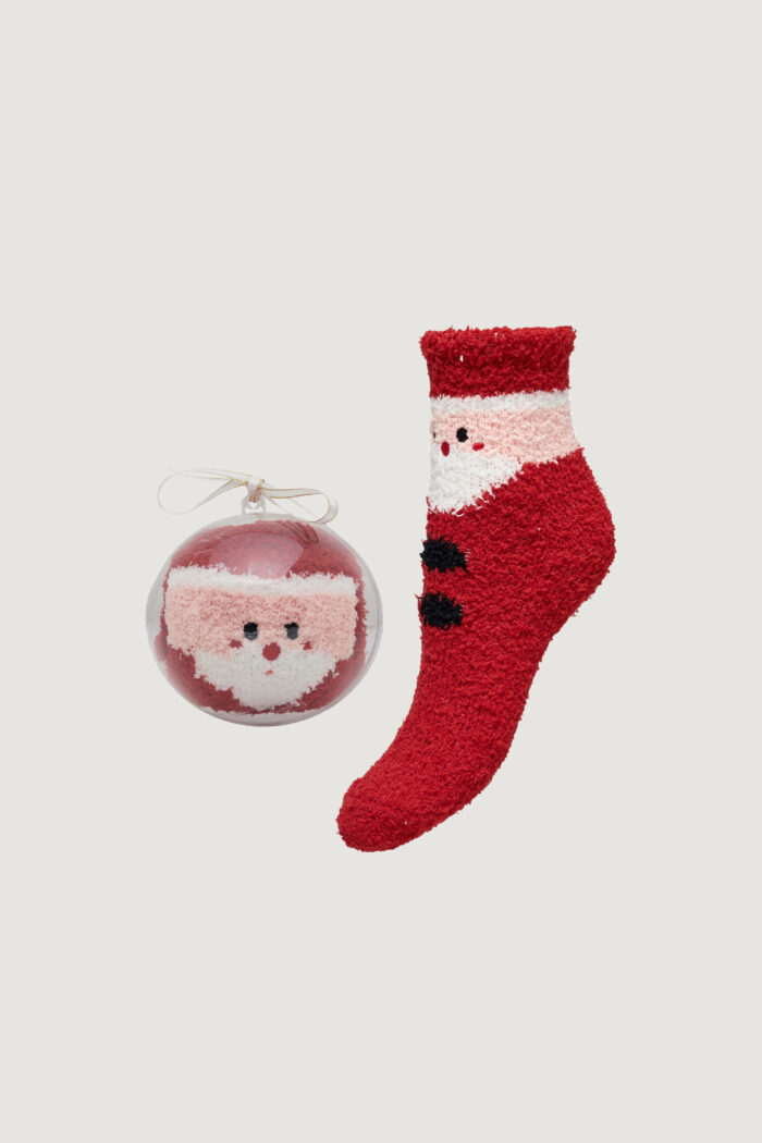 Calzini Only ONLCHRISTMAS CHINELLE SOCK IN A BALL Rosso