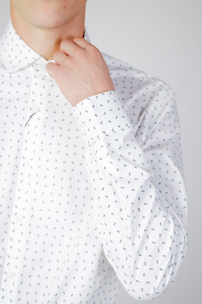 Camicia manica lunga Calvin Klein TWILL 2 COLOR PRINT Bianco