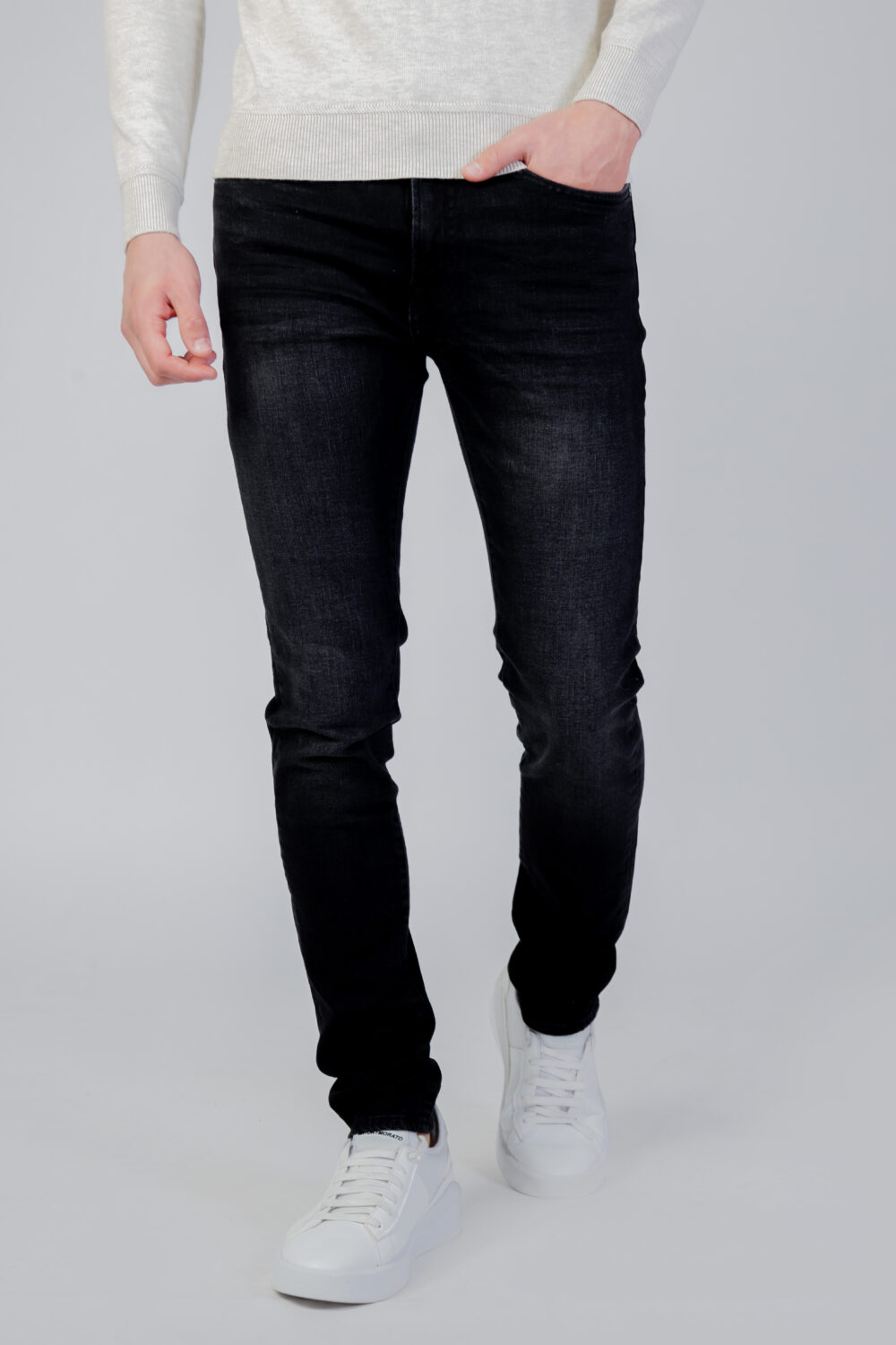 Jeans skinny GAS SAX ZIP REV Black Jeans - Foto 1