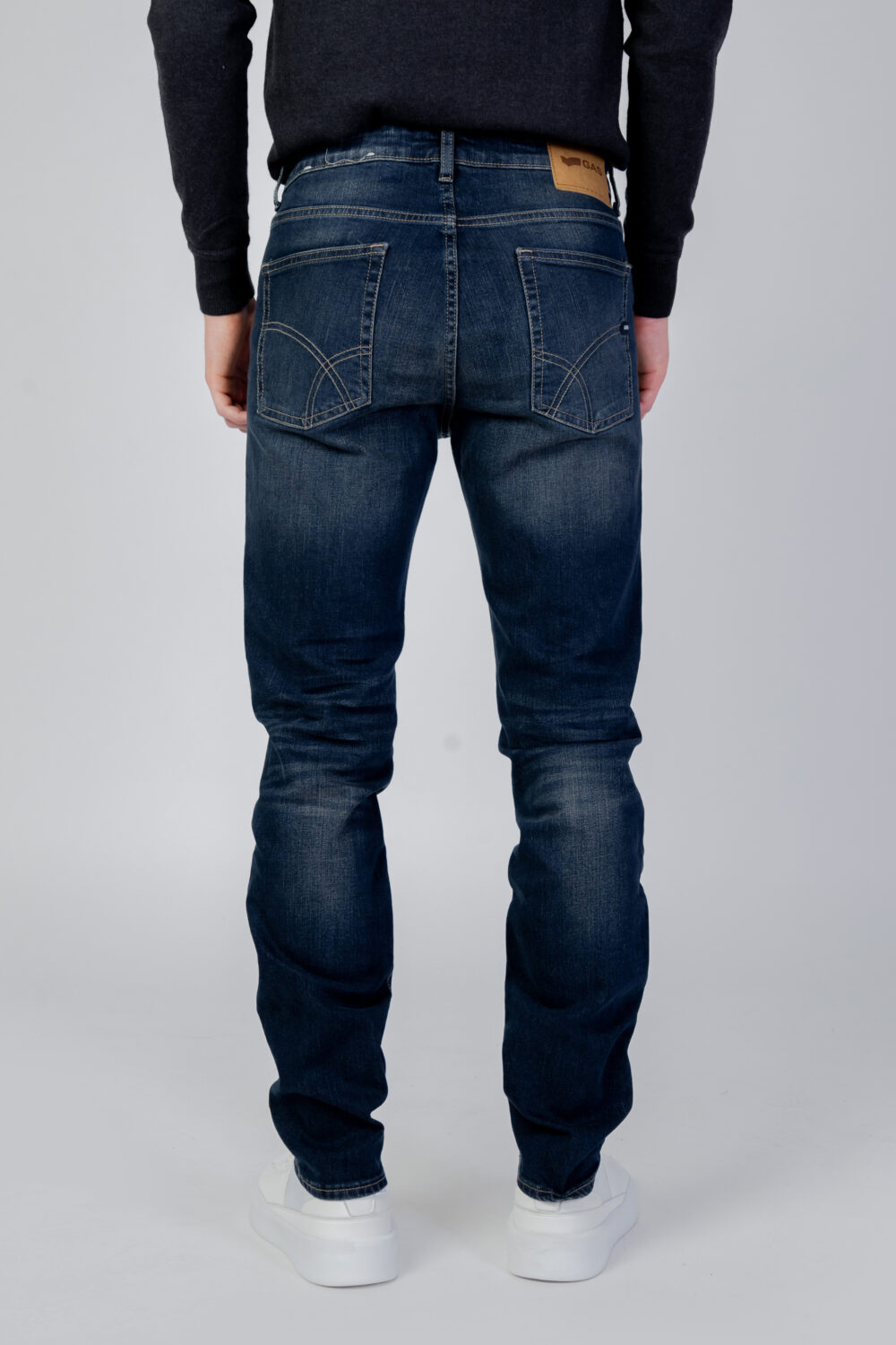 Jeans slim GAS ALBERT SIMPLE REV Blue Denim Scuro - Foto 3