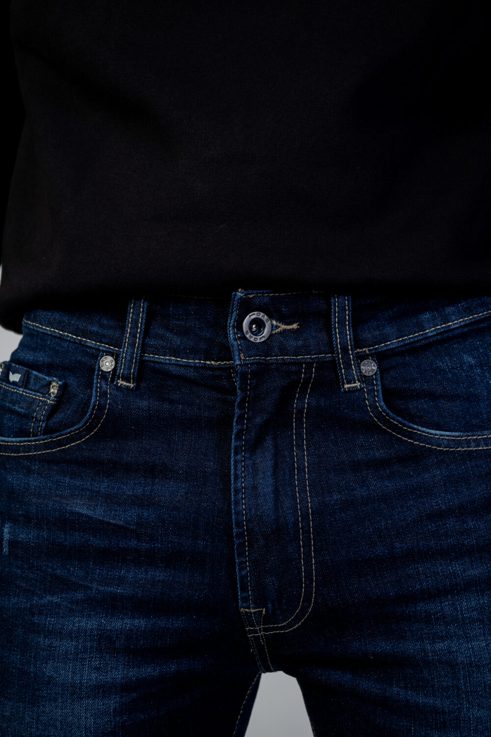 Jeans slim GAS SAX ZIP REV Denim scuro - Foto 2