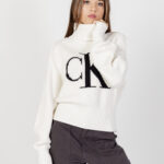 Maglione Calvin Klein Jeans BLOWN UP CK LOOSE SW Beige - Foto 1